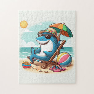 Puzzle Caricature de requin caricaturale