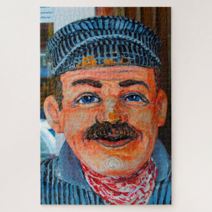 Puzzle Caricature d'un conducteur de train en Virginie.