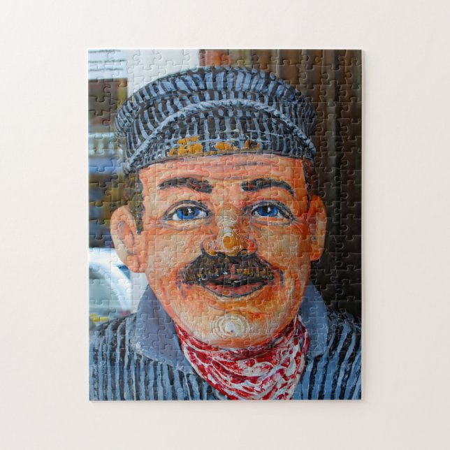 Puzzle Caricature d'un conducteur de train en Virginie. (Vertical)