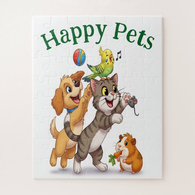 Puzzle Caricature pour animaux de compagnie (Vertical)