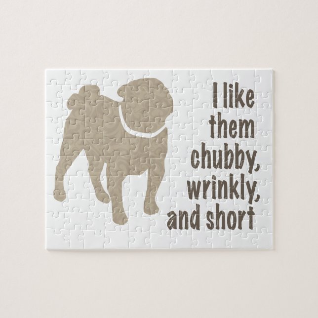 Puzzle Carlin - Je les aime Chubby, Wrinkly et Short (Horizontal)