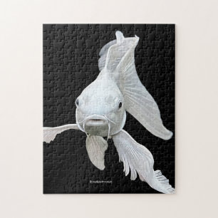 Puzzle Carpe Koi Papillon Platine Époustouflante