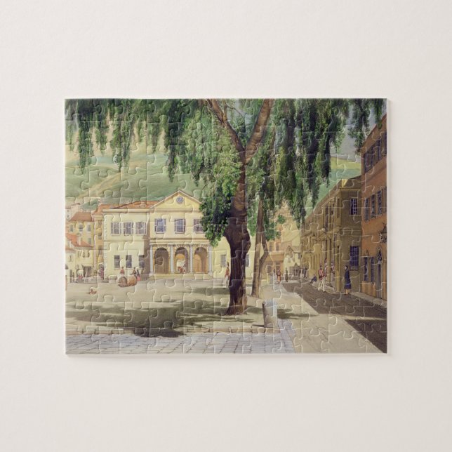 Puzzle Carré de message publicitaire, la bibliothèque (Horizontal)