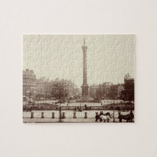 Puzzle Carré de Trafalgar, Londres (photo de sépia)