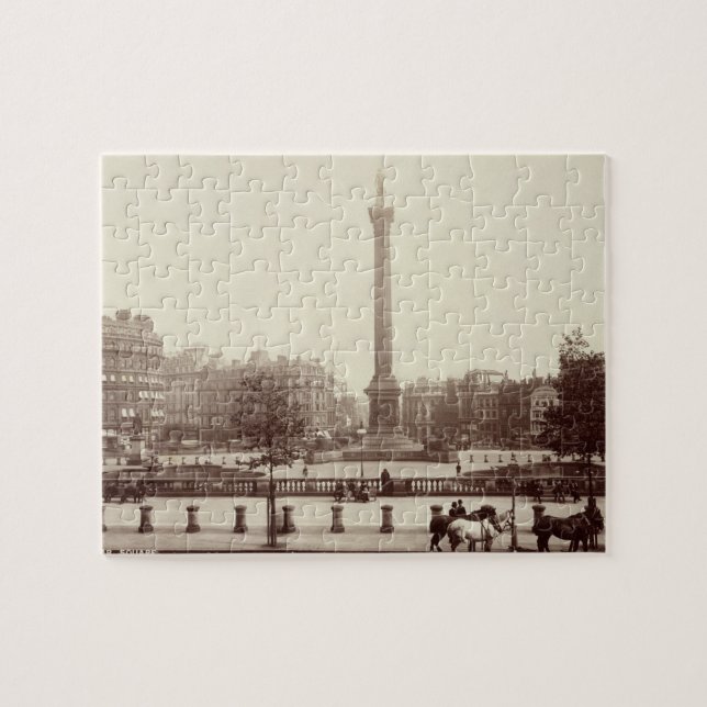 Puzzle Carré de Trafalgar, Londres (photo de sépia) (Horizontal)