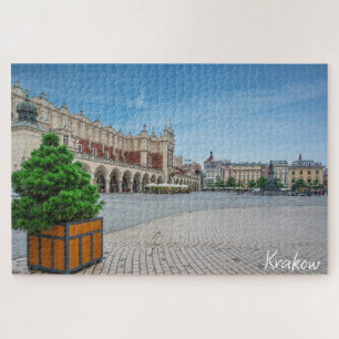 Puzzle Carré principal dans la vieille ville de Cracovie,