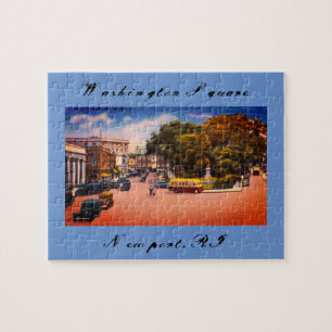 Puzzle Carré vintage de Washington, Newport, Rhode Island