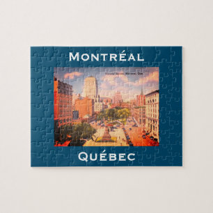 Puzzle Carré vintage Victoria, Montréal, Québec, Canada