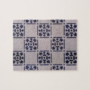 Puzzle Carreau de Delft Bleu Antique Art Pattern