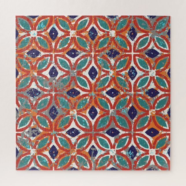 Puzzle Carreaux géométriques : arrière - plan ethnique vi (Vertical)