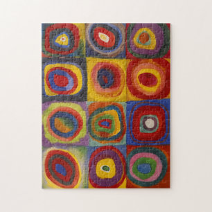 Puzzle Carrés avec cercles concentriques