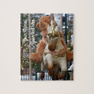 Puzzle Carrousel avec ours en peluche