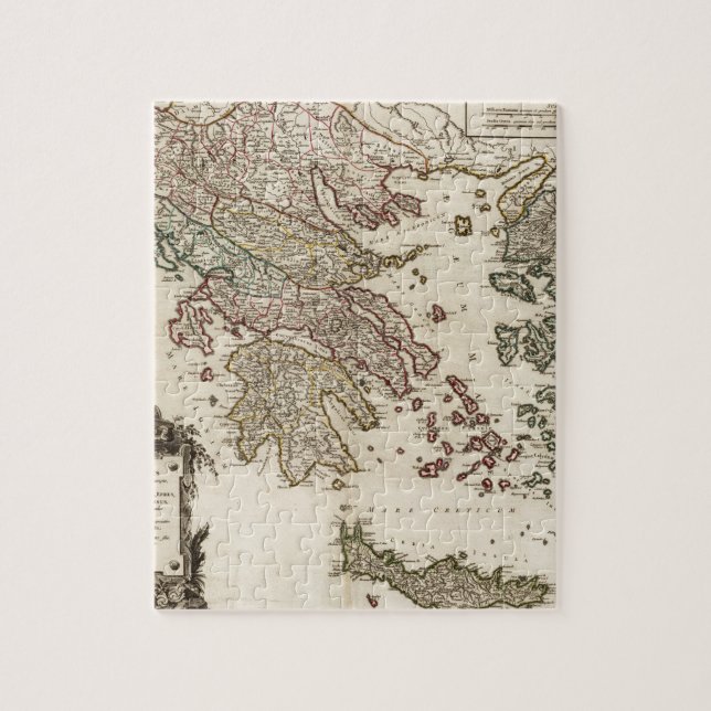 Puzzle Carte 1752 de la Grèce antique (Vertical)