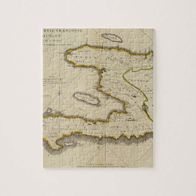 Puzzle Carte Atlas d'Haïti (Vertical)