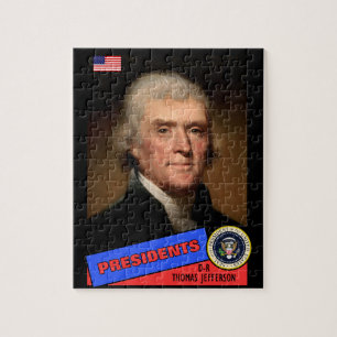 Puzzle Carte de baseball de Thomas Jefferson