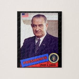 Puzzle Carte de baseball Lyndon B. Johnson