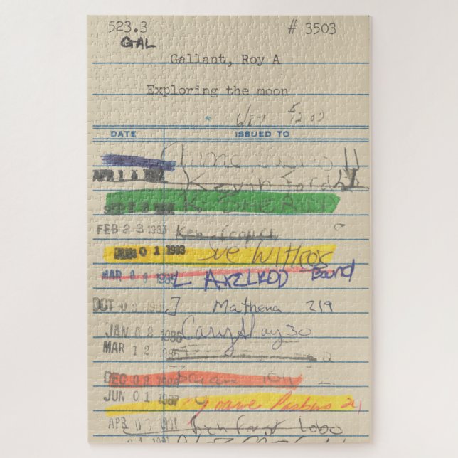 Puzzle Carte de bibliothèque 3503 Exploration de la lune (Vertical)