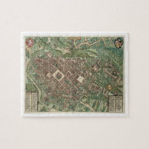 Puzzle Carte de Bratislava, de 'Civitates Orbis Terrarum