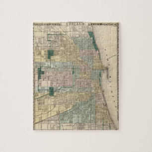 Puzzle Carte de Chicago City