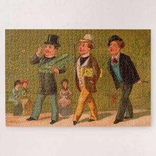 Puzzle Carte de commerce victorienne Little Beauties ciga