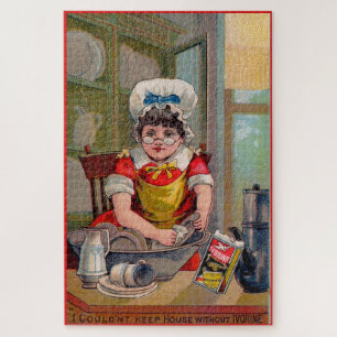 Puzzle Carte de commerce victorienne pour savon ivoirien