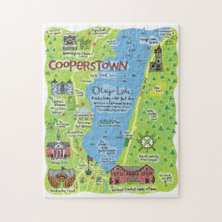 Puzzle Carte de Cooperstown Puzzle, 250 pièces