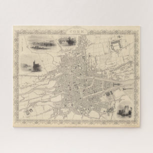 Puzzle Carte de Cork, Irlande