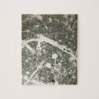 Puzzle Carte de cru de rues et de bâtiments de Paris