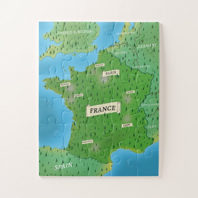 Puzzle Carte De France (Vertical)