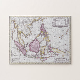 Puzzle Carte de la Chine et de l'Indonésie   1710