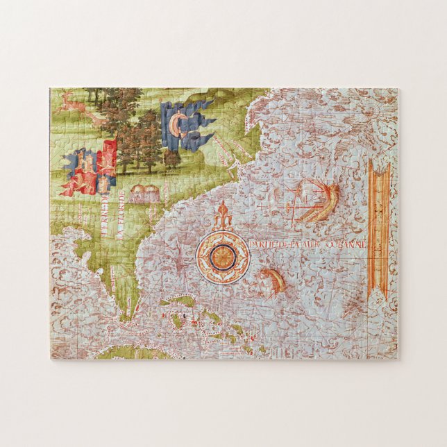 Puzzle Carte de la Floride et des Antilles (Horizontal)