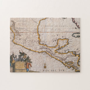 Puzzle Carte de la nouvelle Espagne  New Galicie et