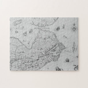 Puzzle Carte de la nouvelle France ou Canada