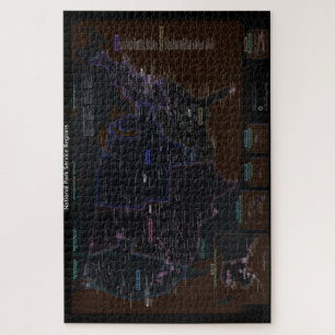 Puzzle Carte de la région du Service des parcs nationaux