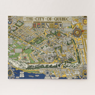 Puzzle Carte de la ville de Québec
