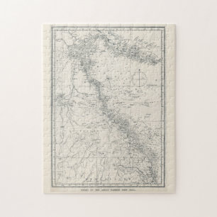 Puzzle Carte de la zone de la Grande barrière de corail