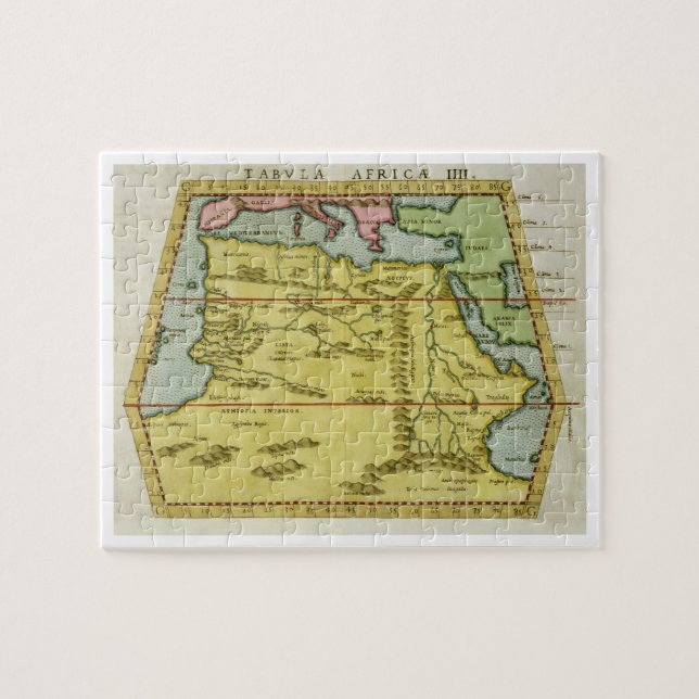 Puzzle Carte de l'Afrique du Nord, c.1580s (gravure (Horizontal)