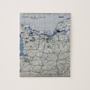 Puzzle Carte de le jour J de la deuxième guerre mondiale
