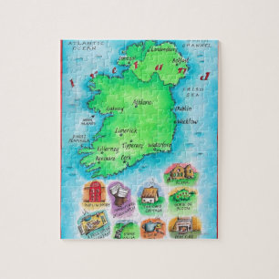 Puzzle Carte de l'Irlande