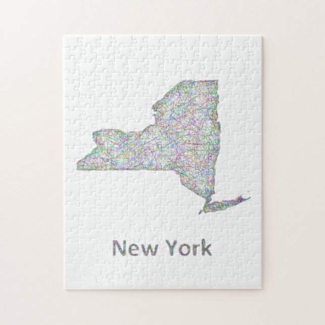 Puzzle Carte de New York (Vertical)