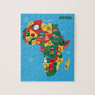 Puzzle Carte de Noël Afrique
