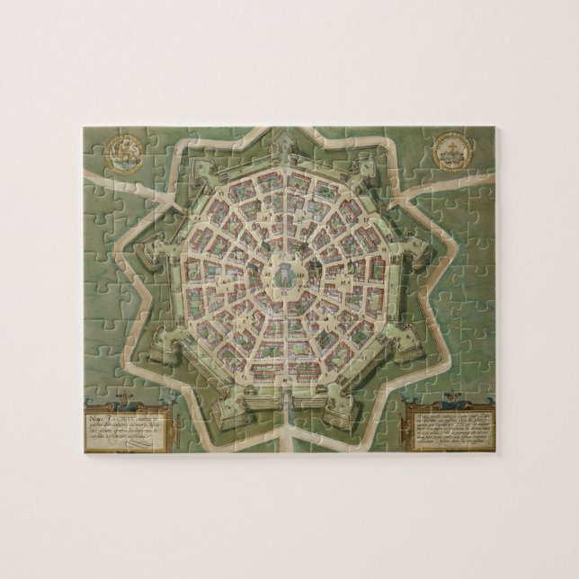 Puzzle Carte de Palma, de "Civitates Orbis Terrarum" par (Horizontal)