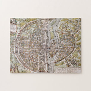 PUZZLE CARTE DE PARIS, 1581