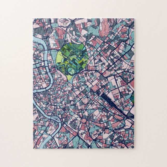 Puzzle Carte de Rome Italie (Vertical)