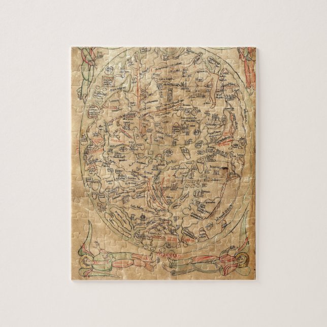 Puzzle Carte de Sawley Imago Mundi Honorius Augustodunens (Vertical)