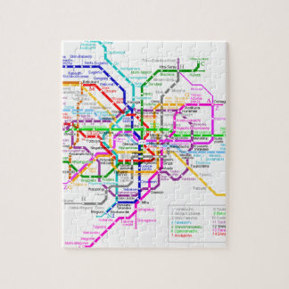 Puzzle Carte de souterrain de Tokyo Japon