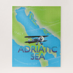 Puzzle Carte de vol de la mer Adriatique