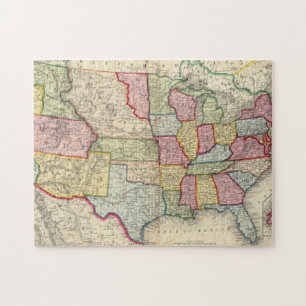 Puzzle Carte Des États-Unis Et Des Territoires