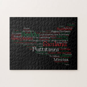 Puzzle Carte des mots siciliens