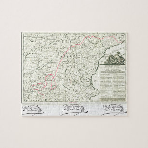 Puzzle Carte d'itinéraire de Don don Quichotte -